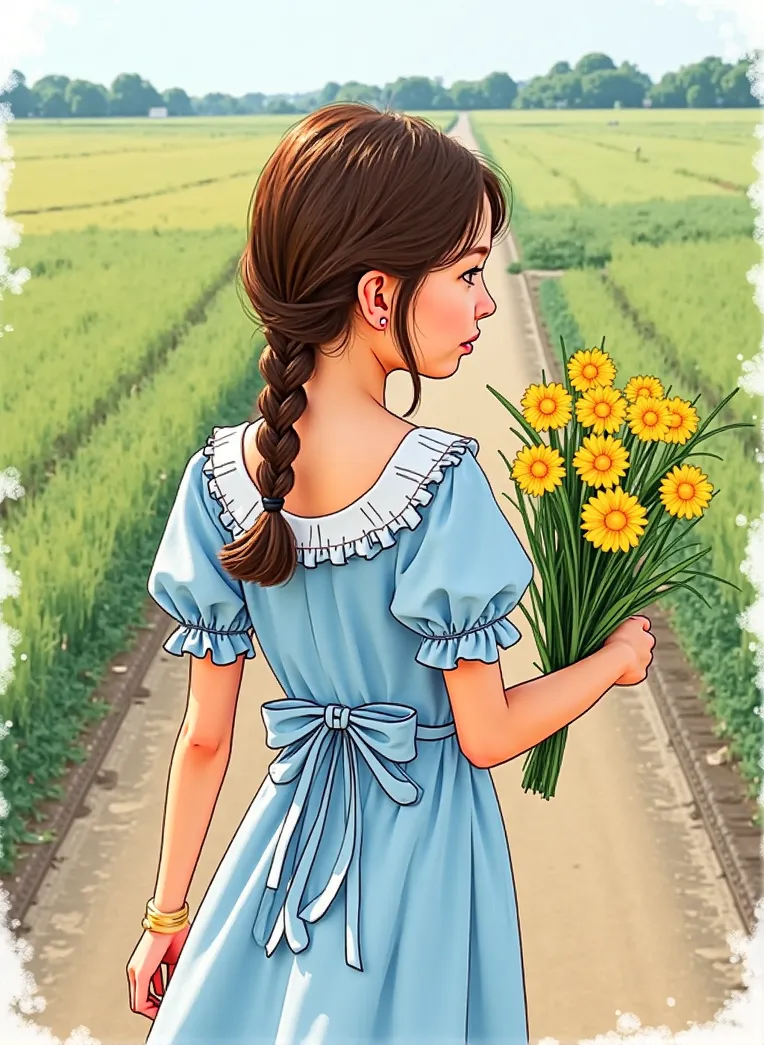 Traditional Painting Media,Girl,Style Boost,LoRA,FLUX.1