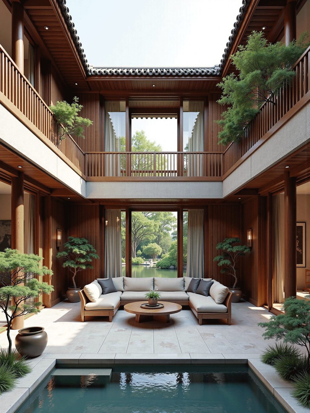 Chinese decorative architectural design 中式装饰建筑设计