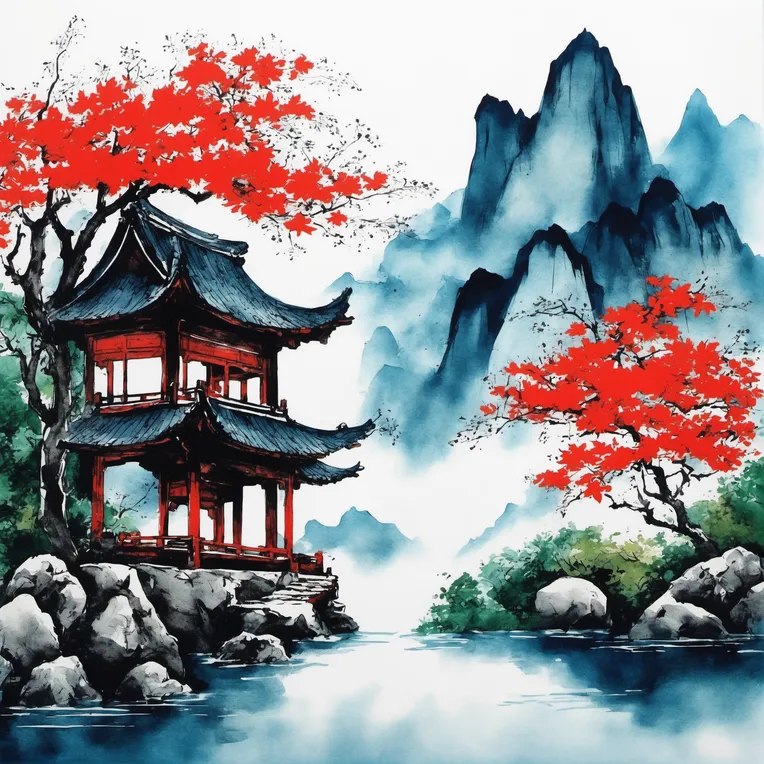 Chinese Style,Traditional Painting Media,Style Boost,LoRA,SDXL