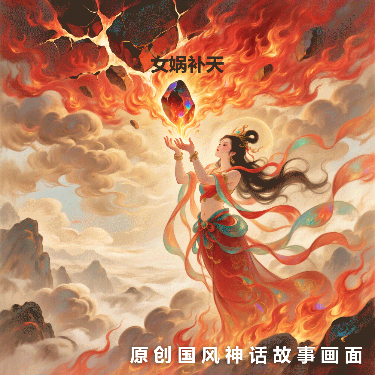 Original Guofeng Myth Story Illustration 原创国风神话故事插画