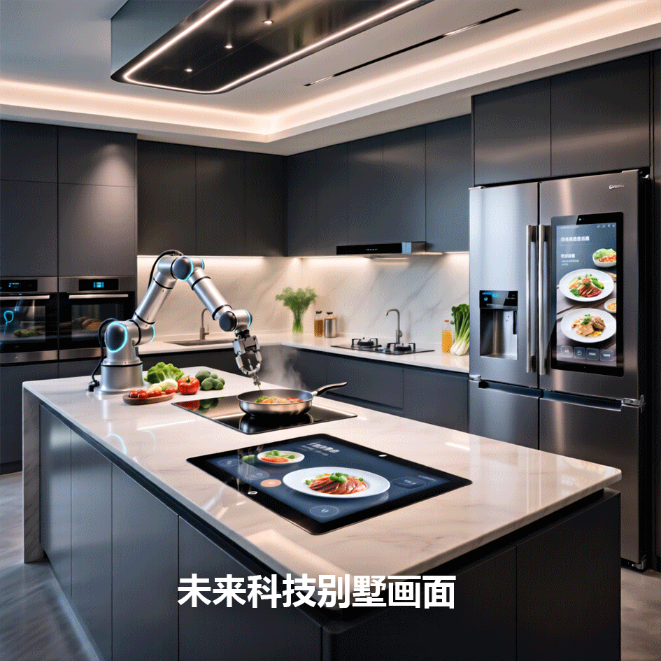Futuristic Tech Villa Scene 未来科技别墅画面