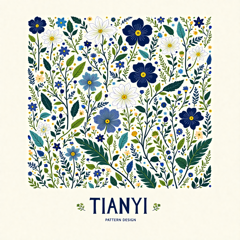 Exquisite floral pattern design 精致花卉图案设计