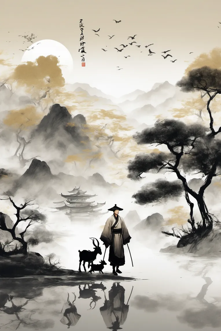 Chinese Style,Traditional Painting Media,Boy,Checkpoint,SDXL
