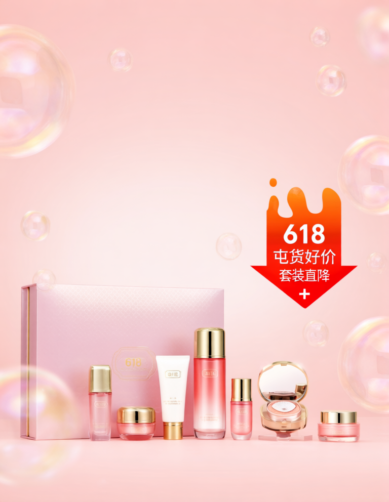 Beauty and skincare set poster 美妆护肤套装海报