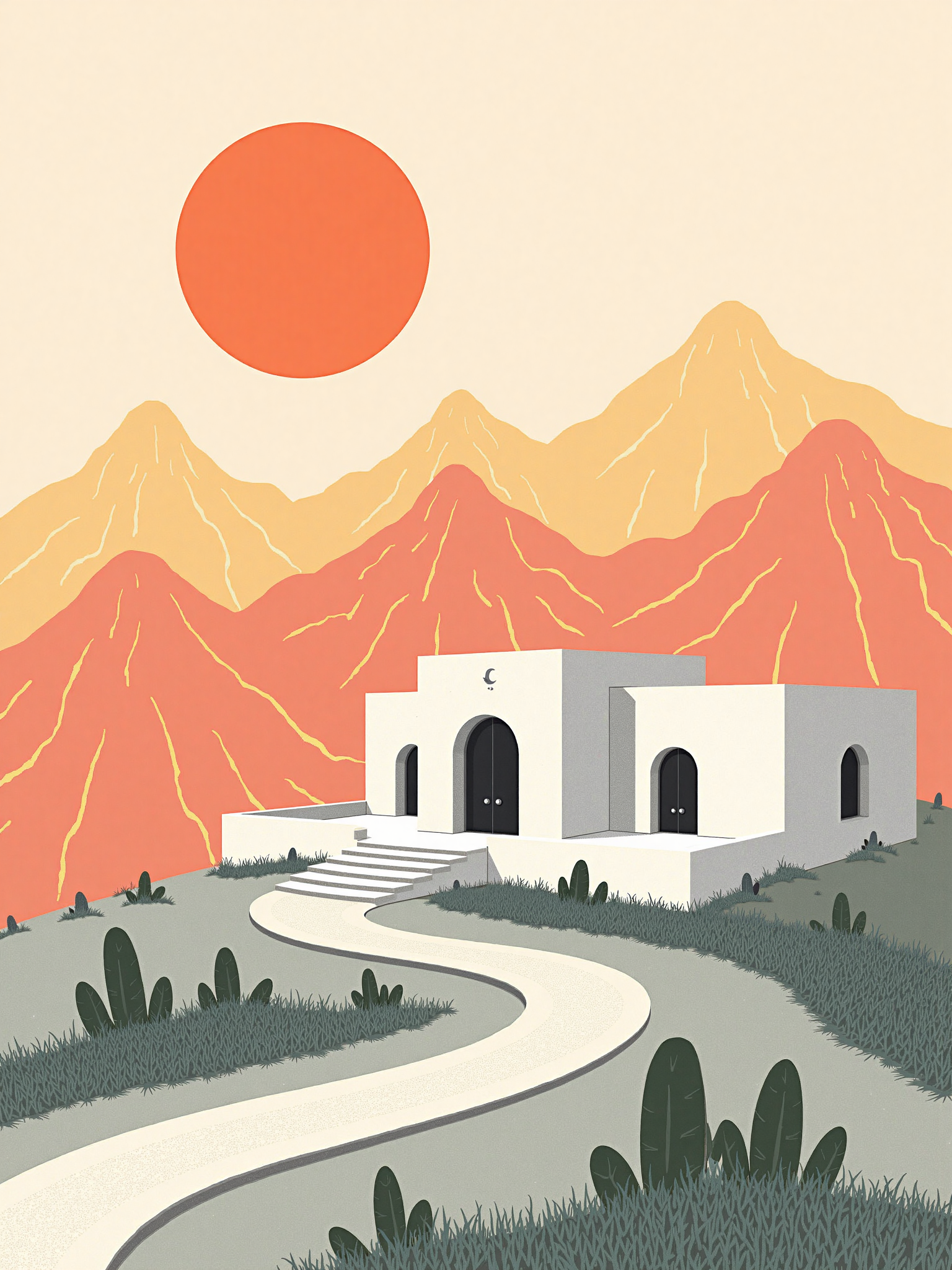 Artistic minimalist abstract illustration design 艺术简约抽象插画设计