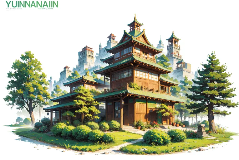 Chinese Style,Style & Filter,Building,LoRA,SDXL