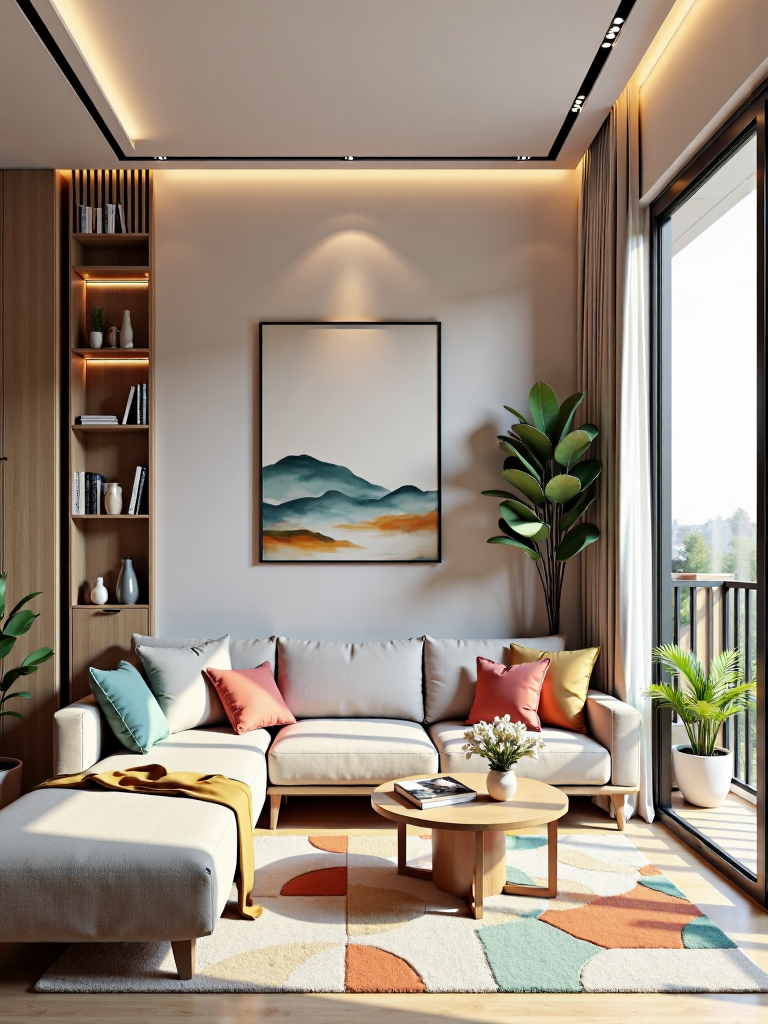 Panoramic living room design 全景客厅设计