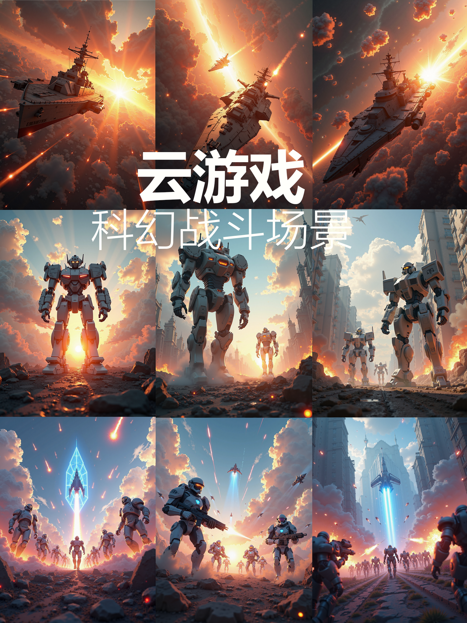 Cloud gaming / Sci-fi battle scene 云游戏/科幻战斗场景