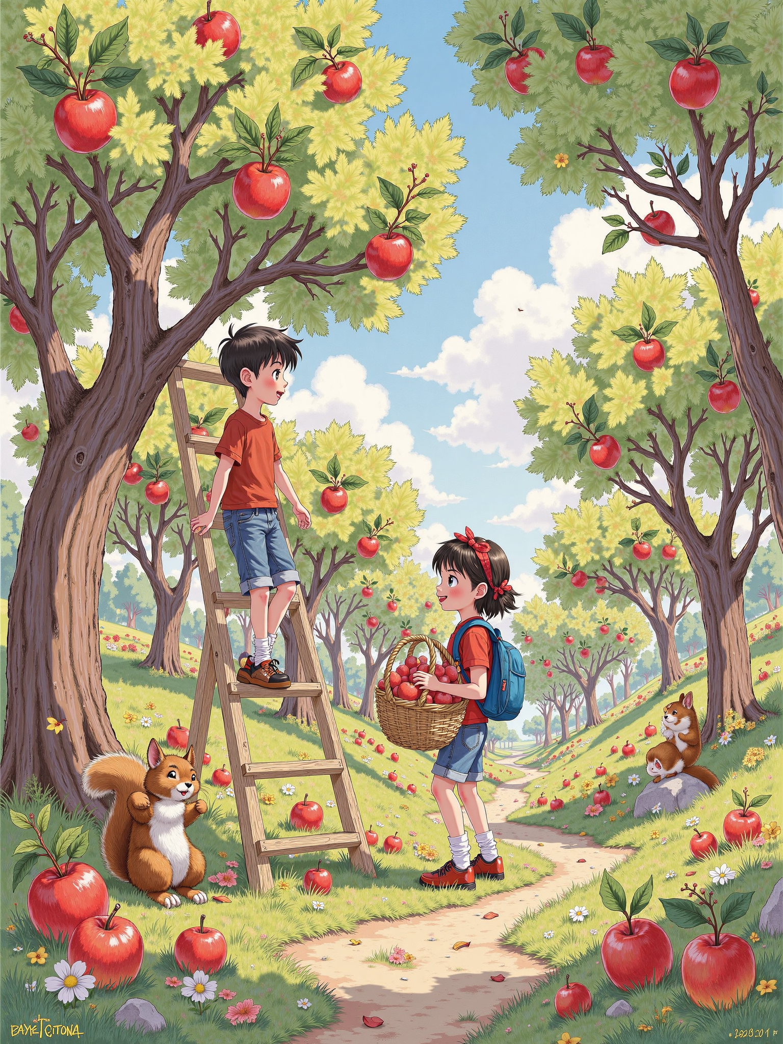 Illustration Design for Autumn Harvest in the Countryside 田园秋收插画设计