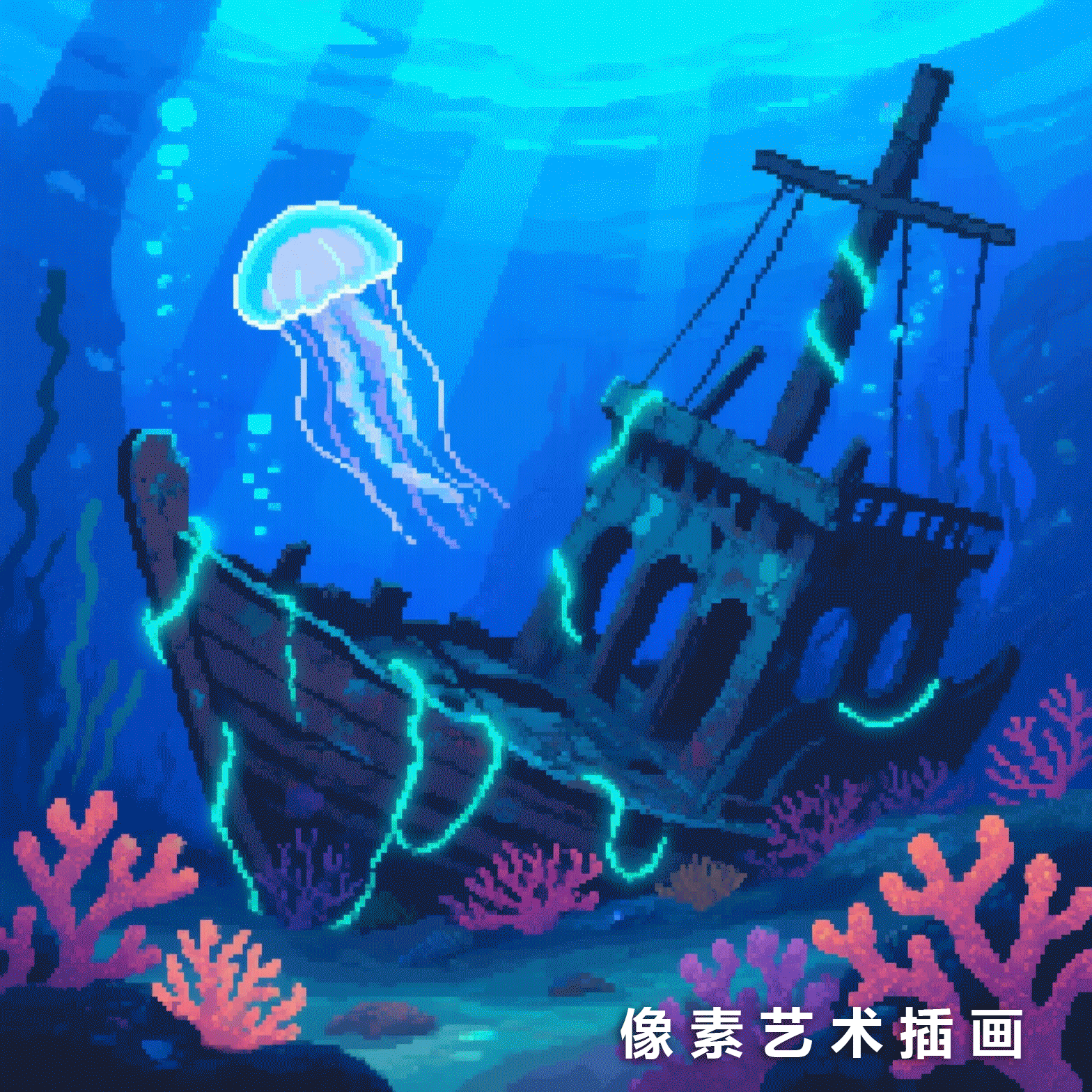 Pixel art illustration 像素艺术插画