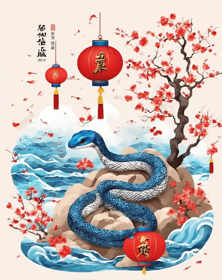 蛇年到来-LoRA-Tianyi-Shakker