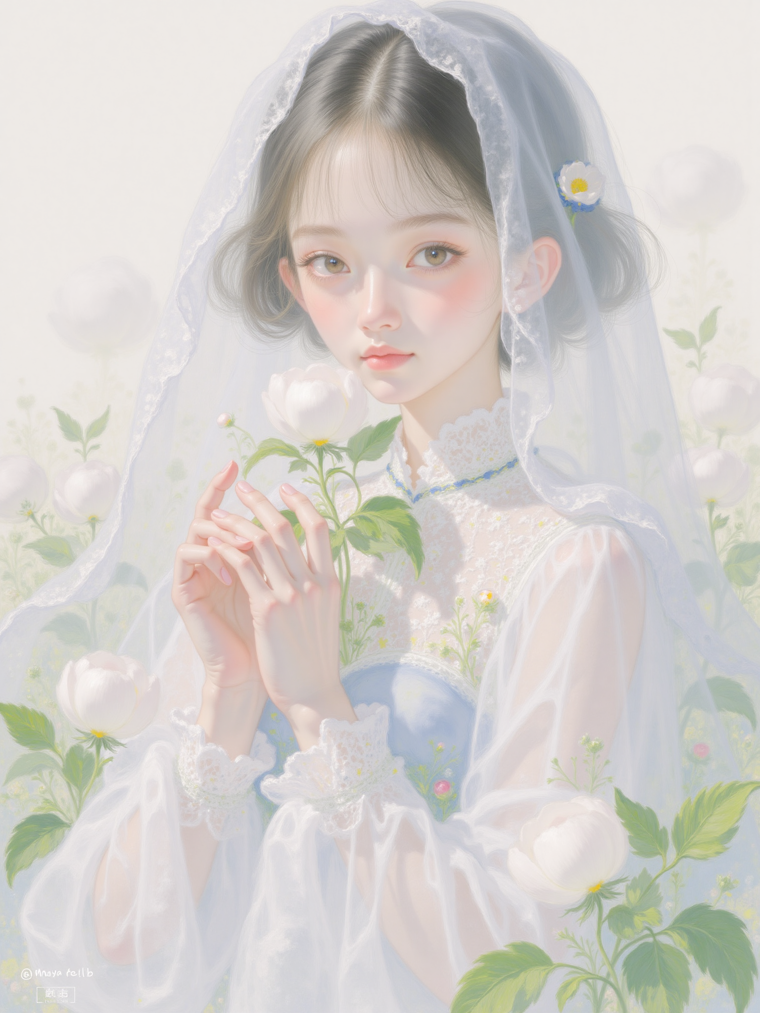 Thick painting style healing illustration 厚涂画风治愈插画