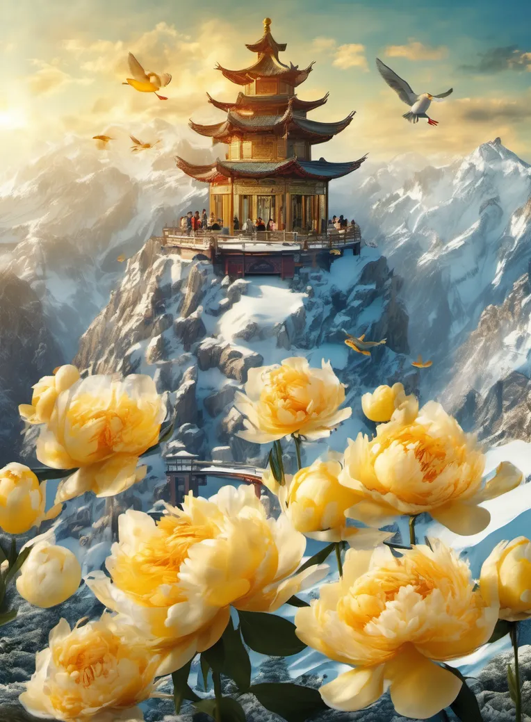 Traditional Painting Media,Style Boost,Landscape,LoRA,SDXL