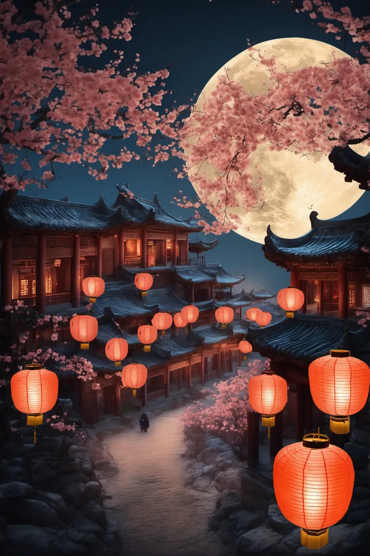 Realistic,Chinese Style,Architectural Design,LoRA,SDXL
