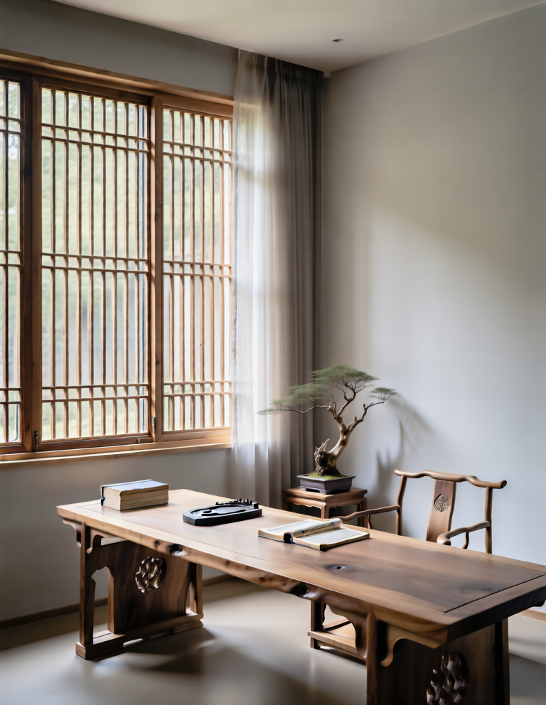 Design of Chinese Zen inspired Study Room 中式禅意书房设计
