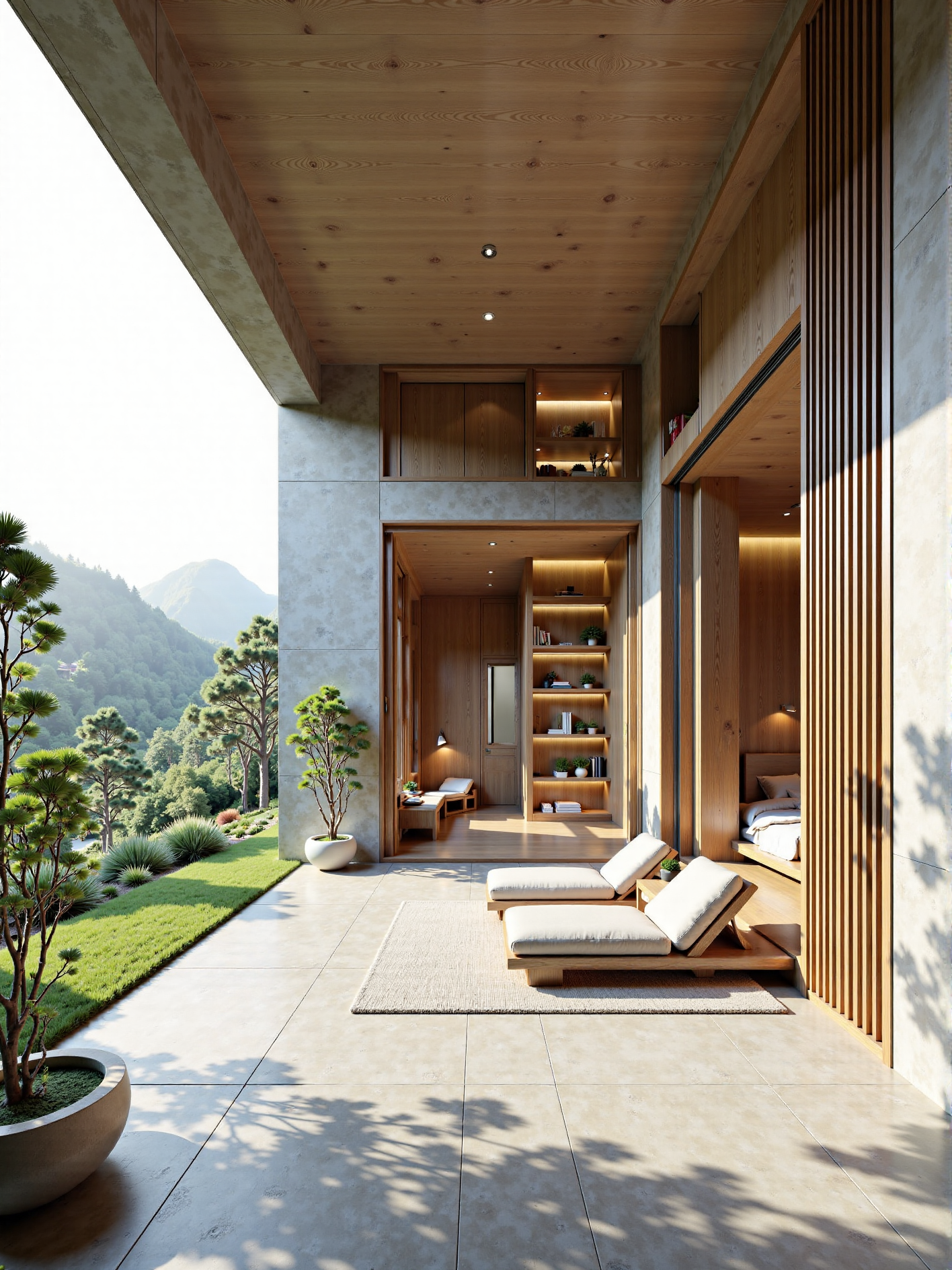 A quiet detached mountain building 静谧的独栋山间建筑