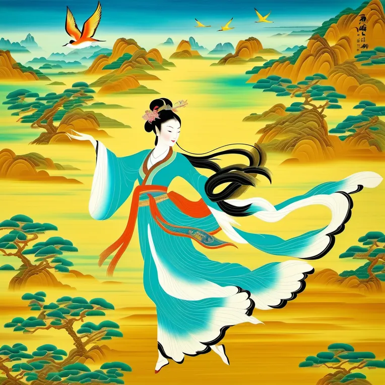 Chinese Style,Traditional Painting Media,Girl,LoRA,SDXL