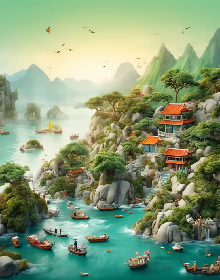 CGI style,Style Boost,Landscape,LoRA,SDXL