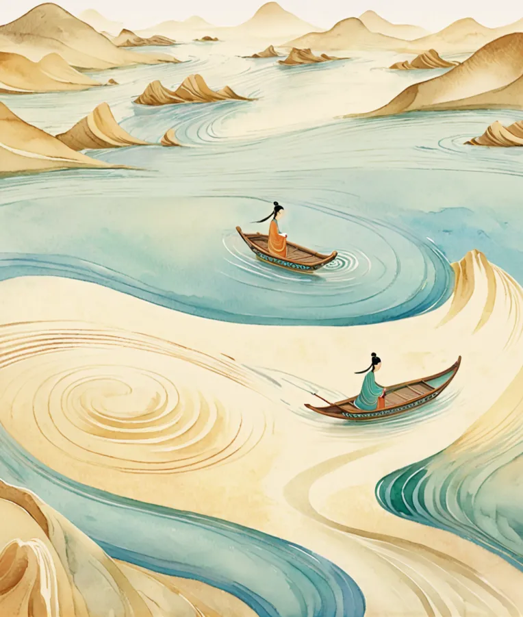 Traditional Painting Media,Style Boost,Landscape,LoRA,SDXL