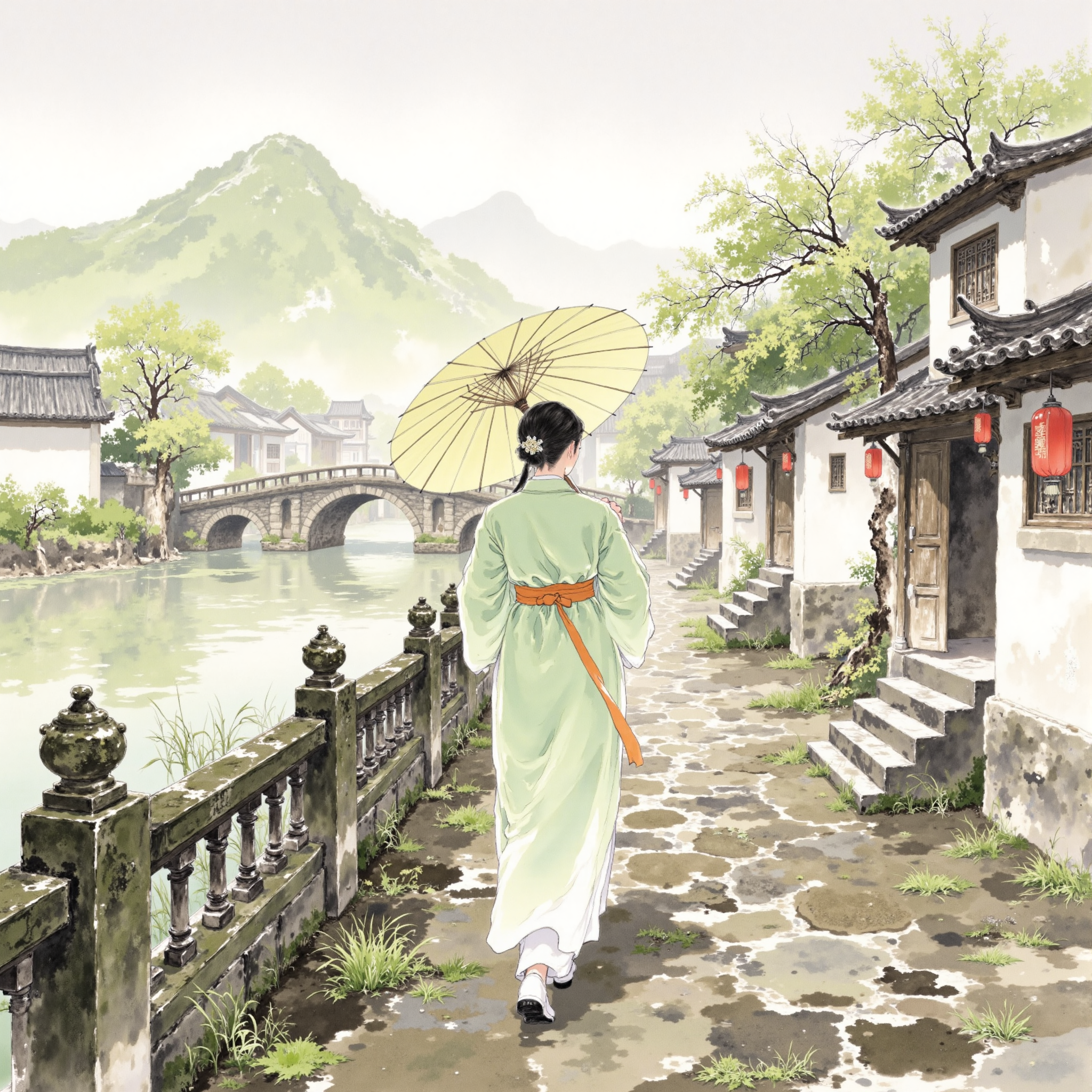 Watercolor wash picture book Chinese style 水彩晕染绘本/国风