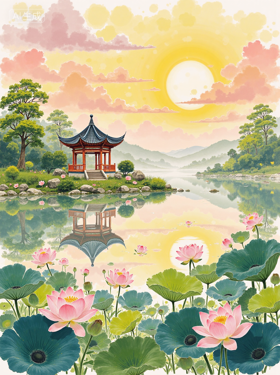 Realistic watercolor style 水彩写实风格