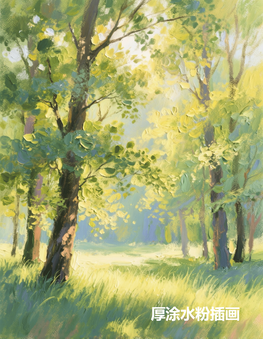 Impasto gouache illustration 厚涂水粉插画