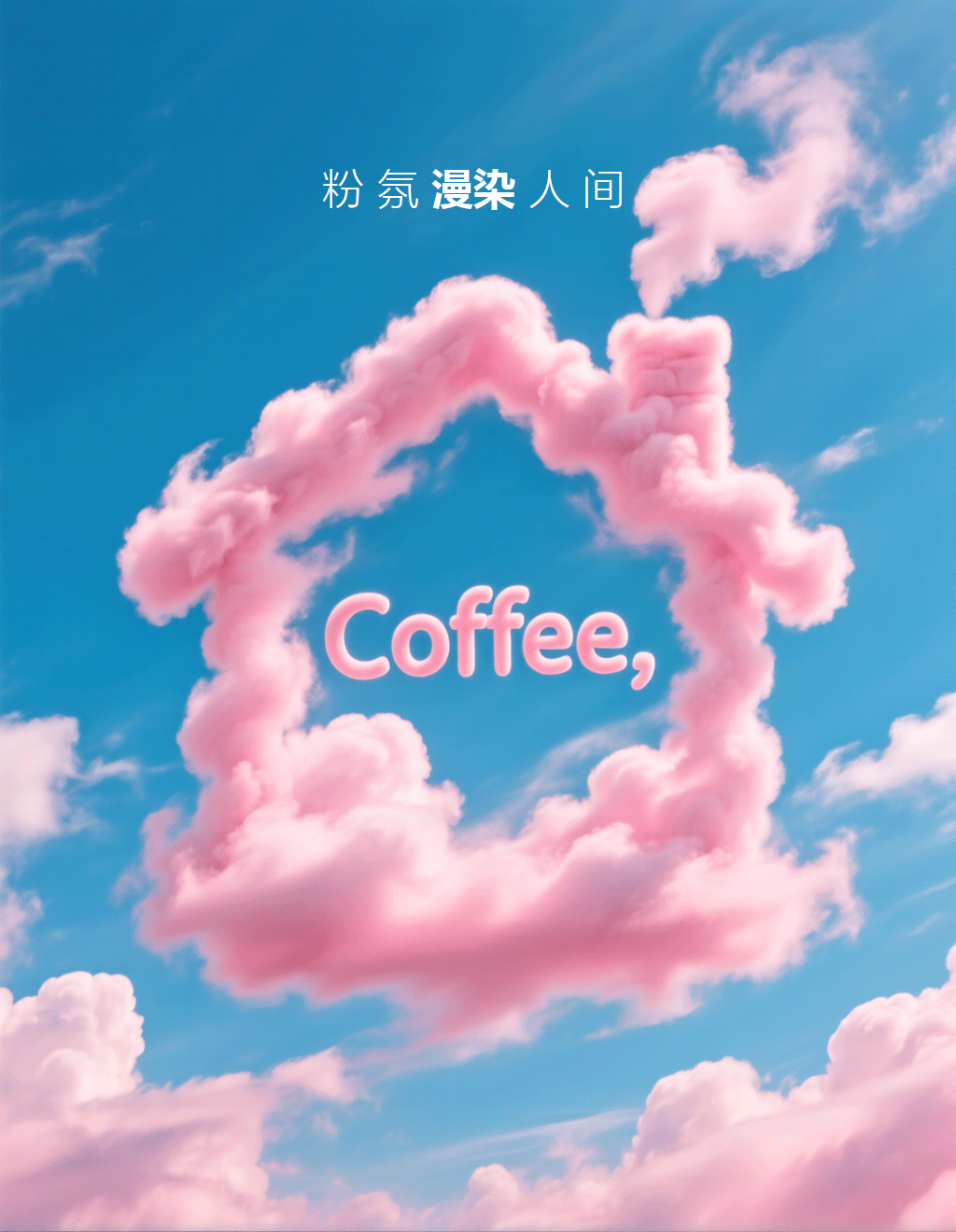 Pink mist coloring the mortal world 粉氛漫染人间