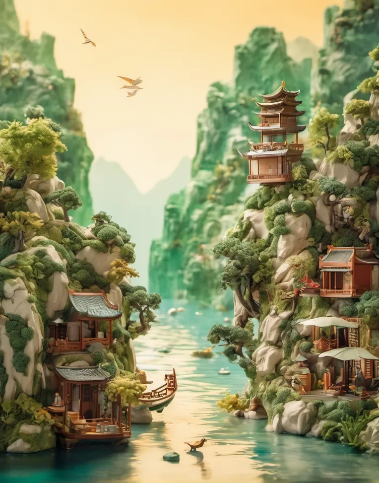 CGI style,Style Boost,Landscape,LoRA,SDXL