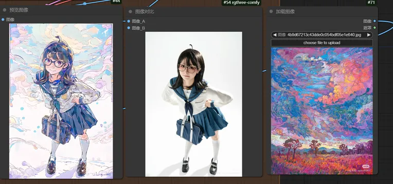 Anime Character,Hand-Drawn,Girl,Workflow,
