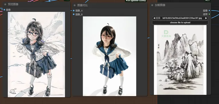 Anime Character,Hand-Drawn,Girl,Workflow,
