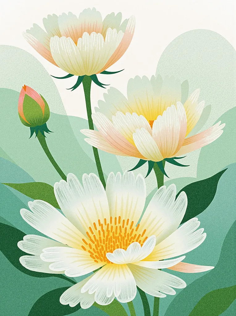 Flat Illustration,Style Boost,Plant,LoRA,FLUX.1