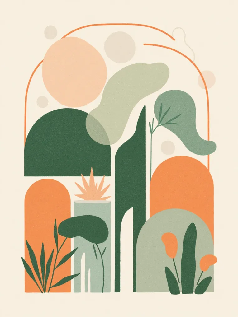 Flat Illustration,Style Boost,Plant,LoRA,FLUX.1