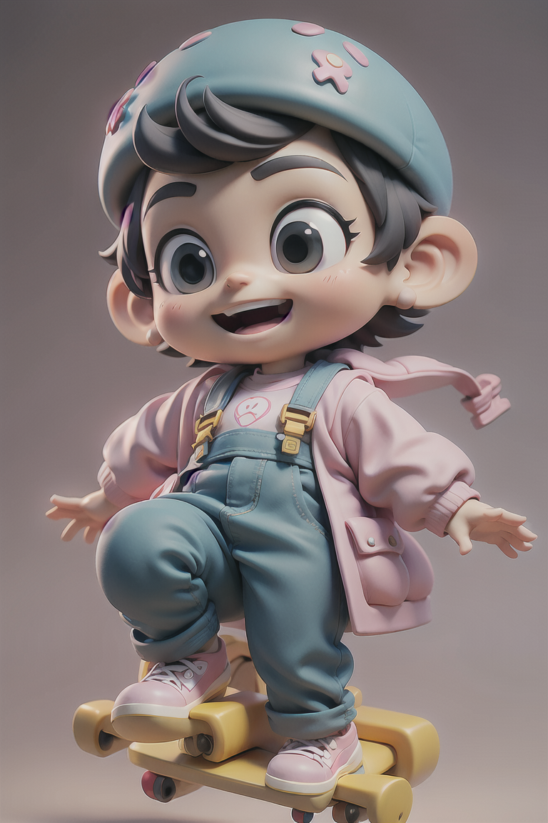 AI绘画-IP DESIGN | 3D可爱化模型-婉子-AI绘图-LiblibAI