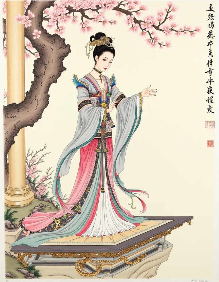 Chinese Style,Digital Painting Media,Girl,LoRA,FLUX.1