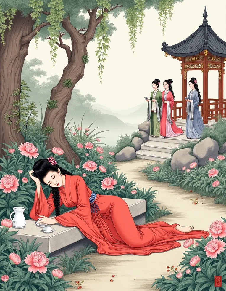 Chinese Style,Digital Painting Media,Girl,LoRA,FLUX.1