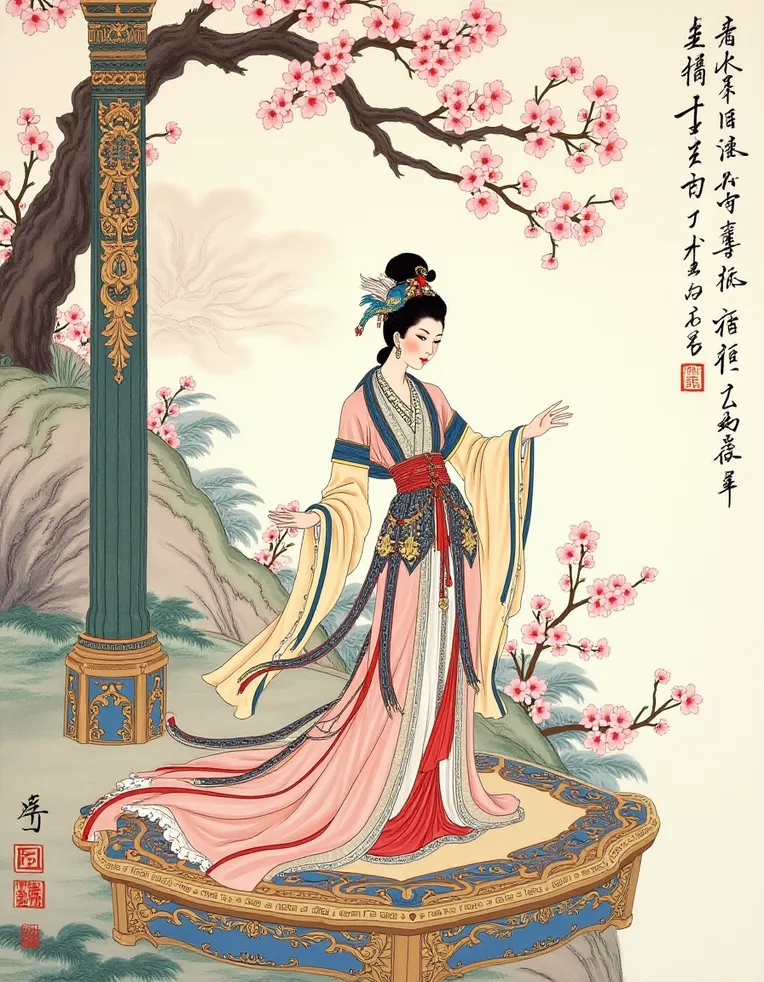 Chinese Style,Digital Painting Media,Girl,LoRA,FLUX.1