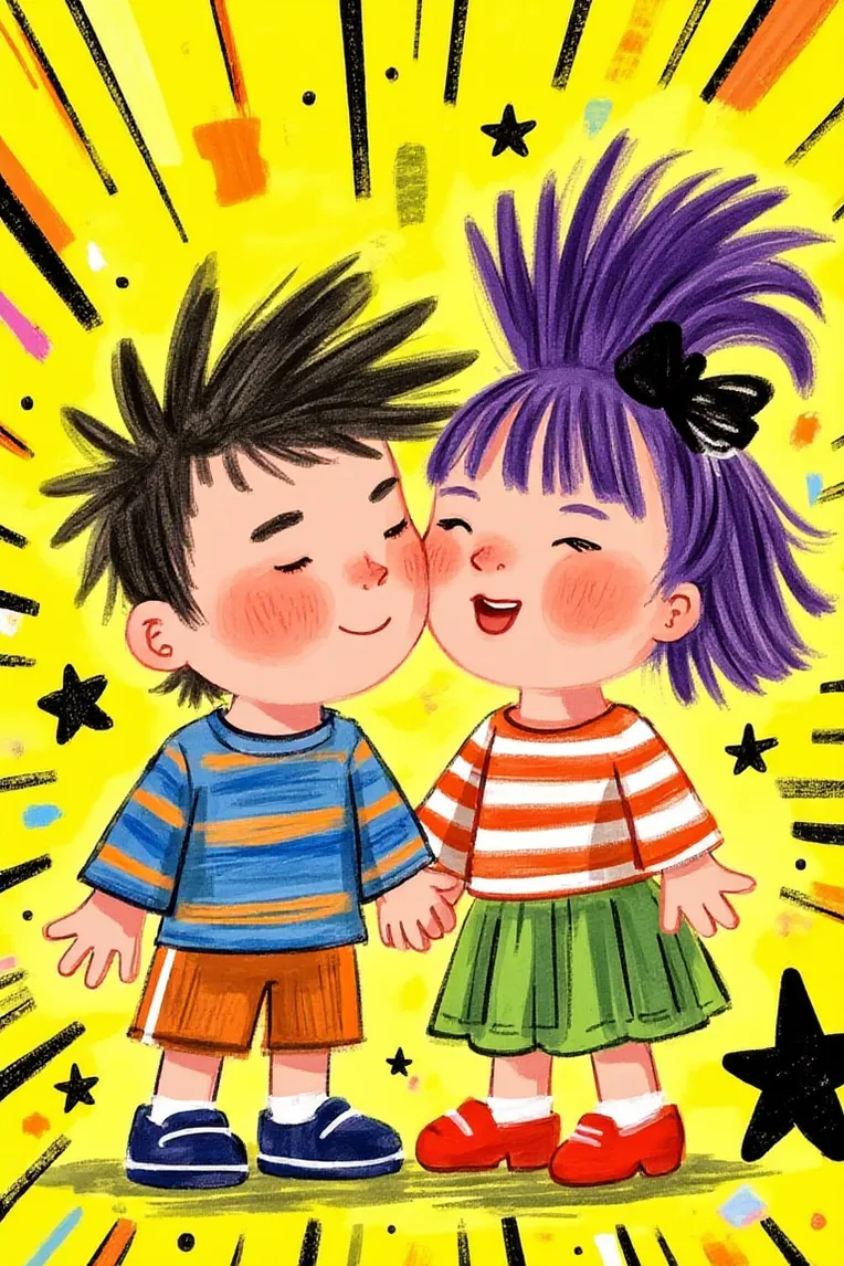 Kids' Illustration,Boy,Style Boost,LoRA,FLUX.1