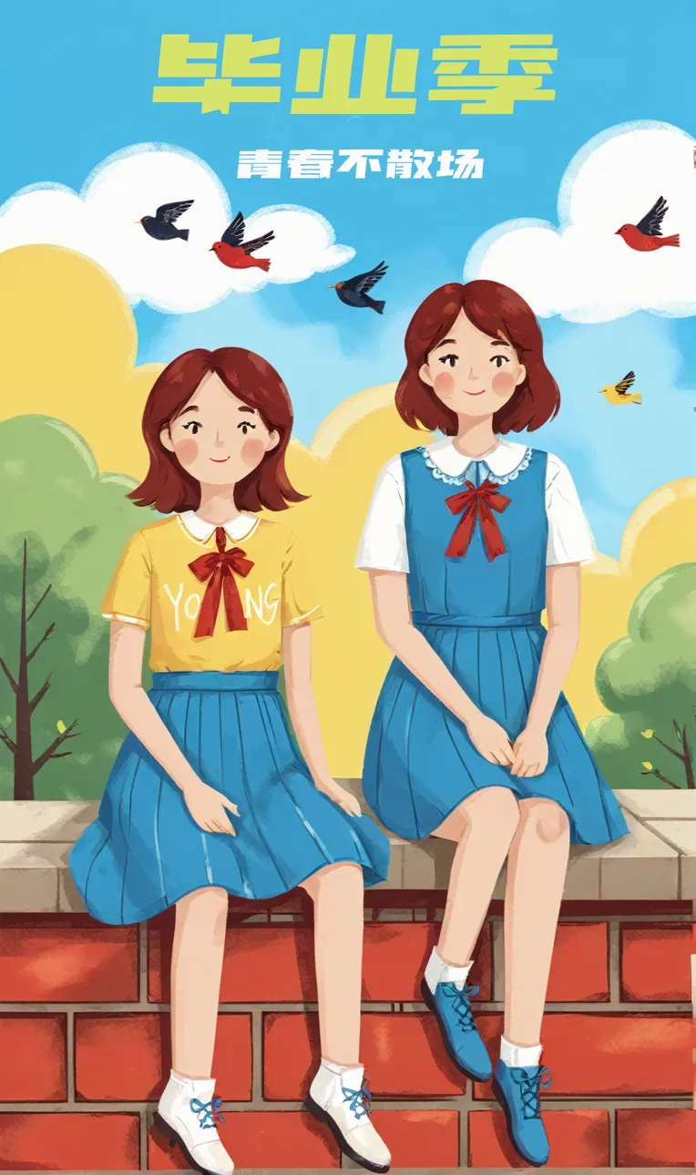 Flat,Traditional Painting Media,Girl,LoRA,SDXL