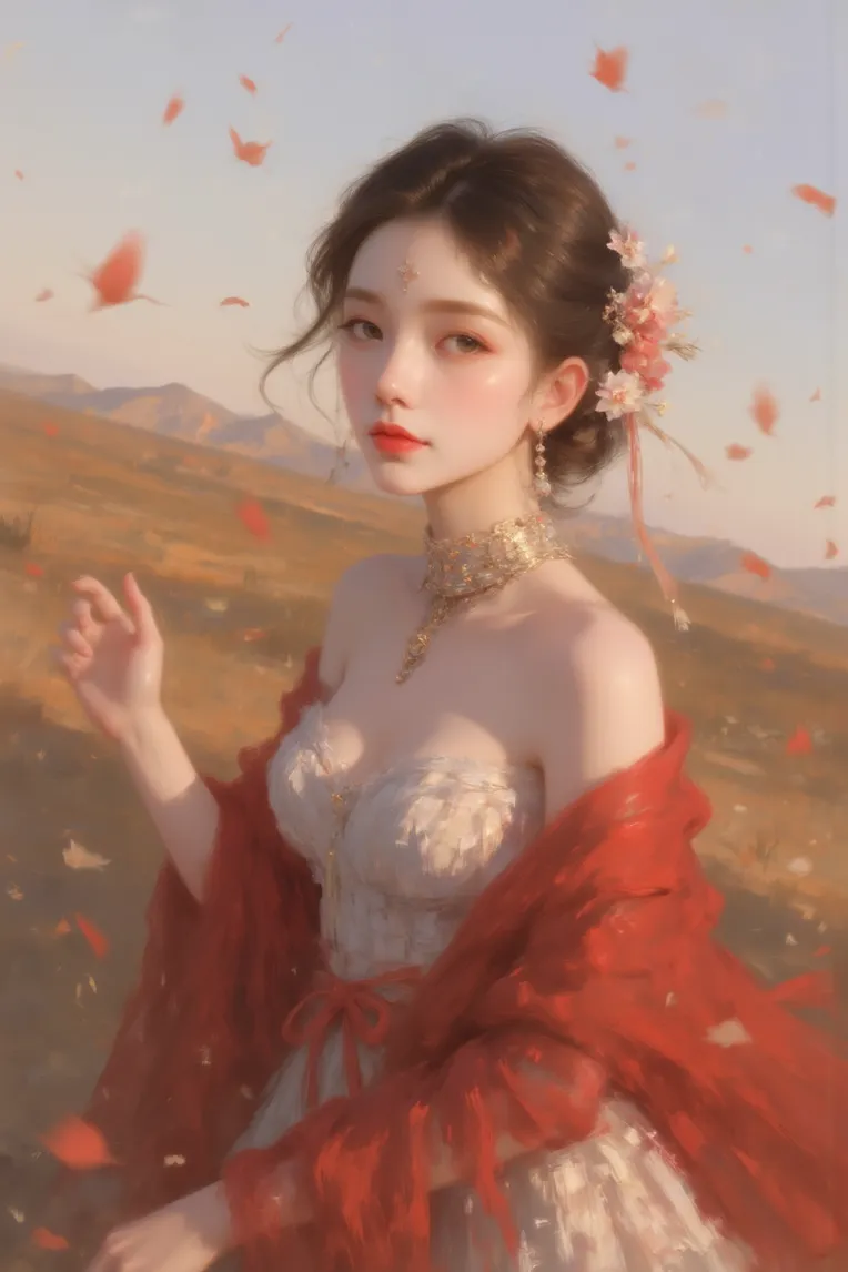 Illustration,Classic Painting,Girl,LoRA,FLUX.1