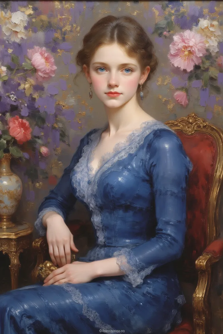 Illustration,Classic Painting,Girl,LoRA,FLUX.1
