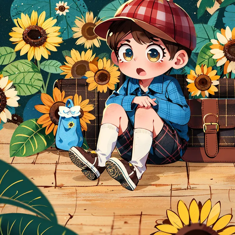 Hand-Drawn,Kids' Illustration,Girl,LoRA,SD 1.5