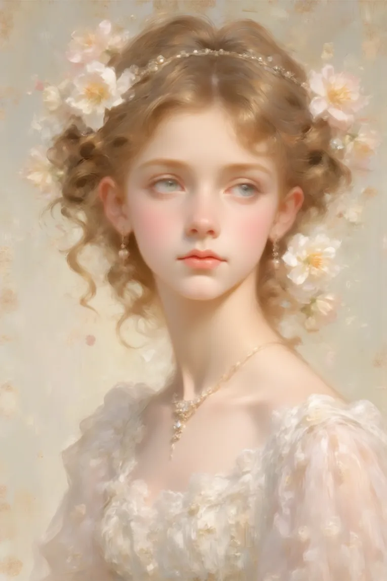 Illustration,Classic Painting,Girl,LoRA,FLUX.1