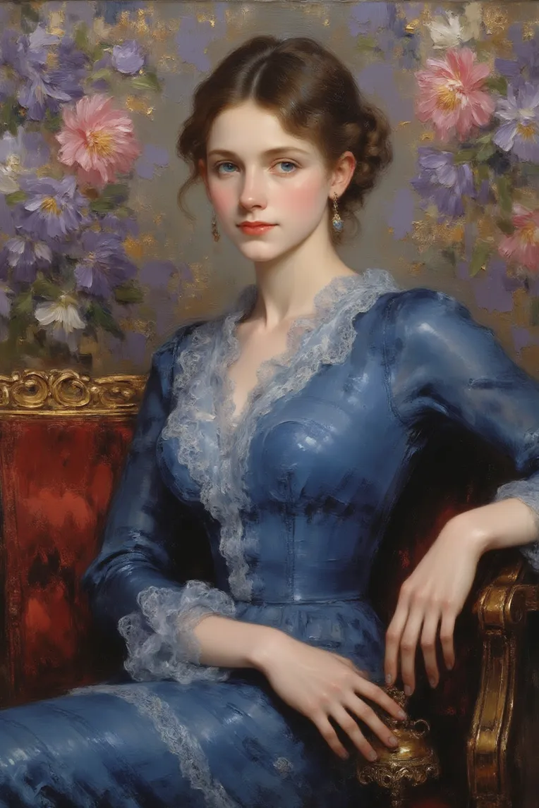 Illustration,Classic Painting,Girl,LoRA,FLUX.1