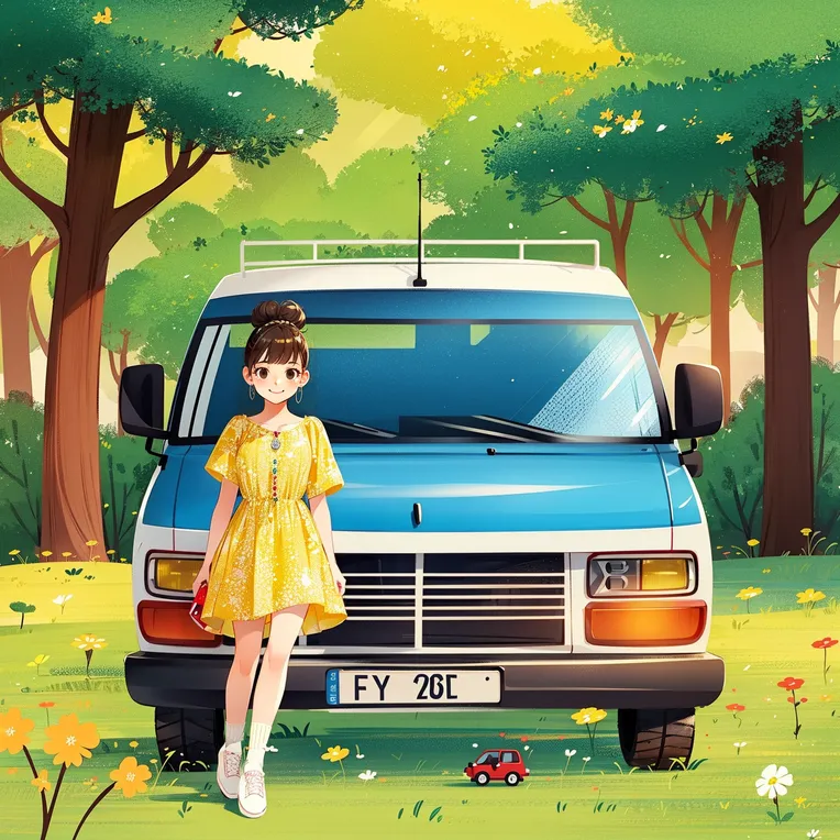 Hand-Drawn,Kids' Illustration,Girl,LoRA,SD 1.5