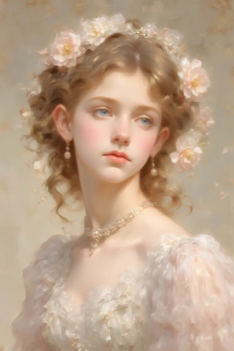 Illustration,Classic Painting,Girl,LoRA,FLUX.1