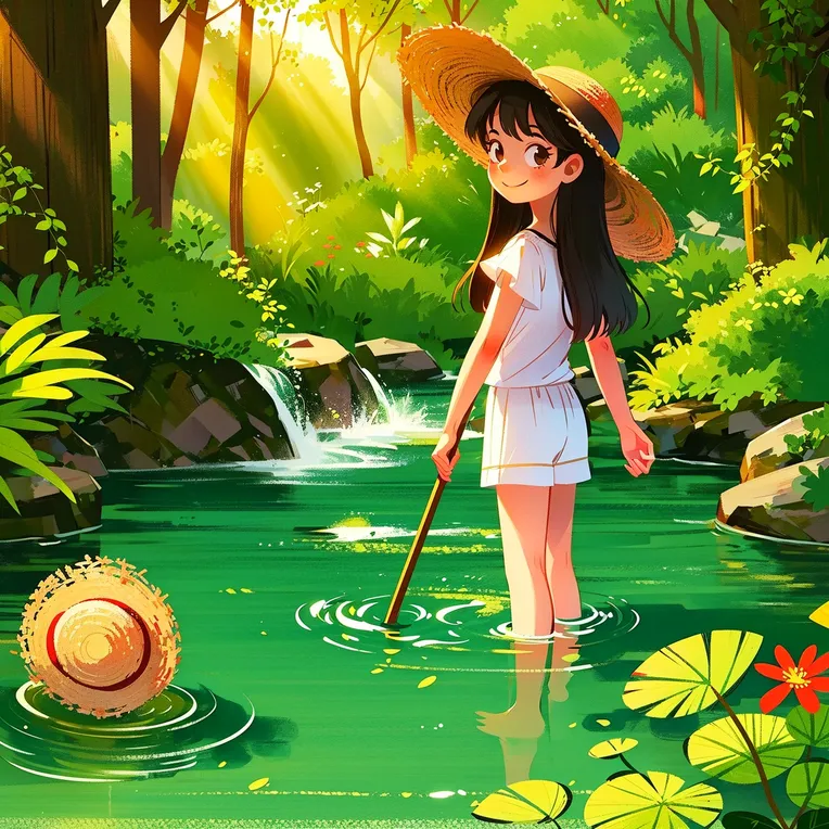 Hand-Drawn,Kids' Illustration,Girl,LoRA,SD 1.5