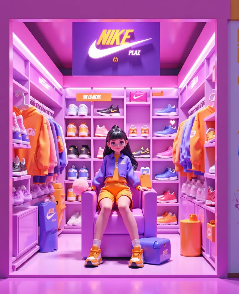 Cartoon style,Girl,Object Enhance,LoRA,FLUX.1