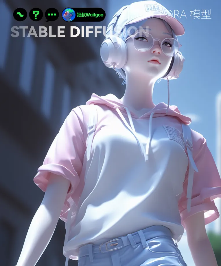 CGI style,Girl,Game Character Design,LoRA,SDXL