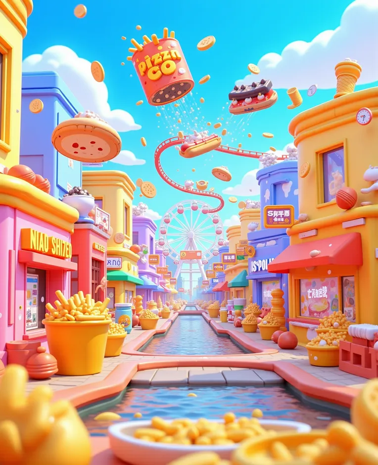 Cartoon style,Girl,Object Enhance,LoRA,FLUX.1