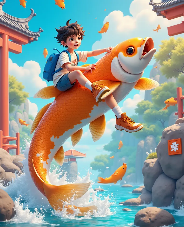 Cartoon style,Girl,Object Enhance,LoRA,FLUX.1